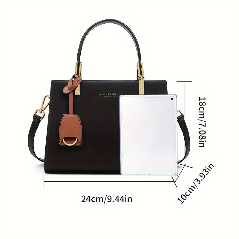 elegant genuine leather tote handbag by cobbler legend zip closure removable strap and tassel detail   everyday use Product details 1