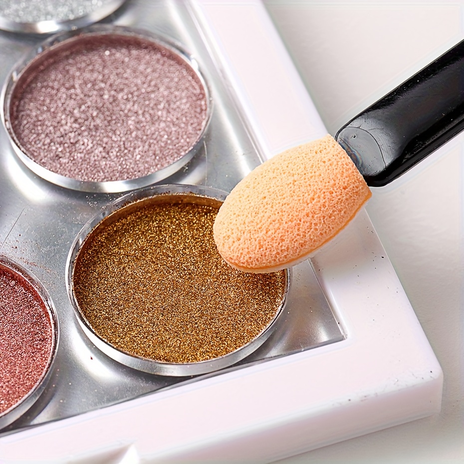 9 Solid Color Chrome Nail Powders with Sponge Applicators