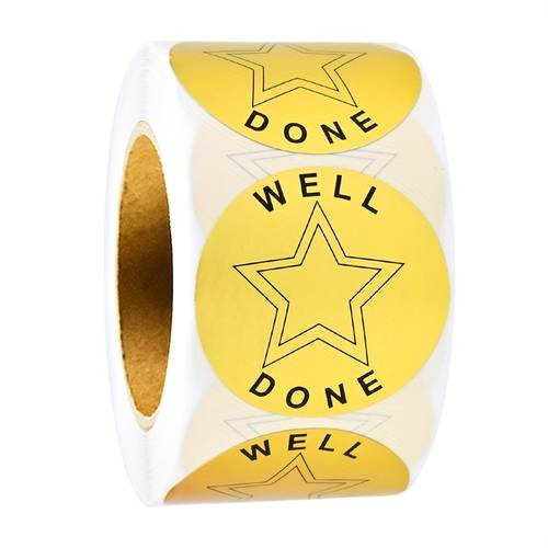 item picture 500pcs 1 5in 3 8cm well thank you stickers circular stickers for gift wrapping envelopes small business packaging customer appreciation labels simple elegant design