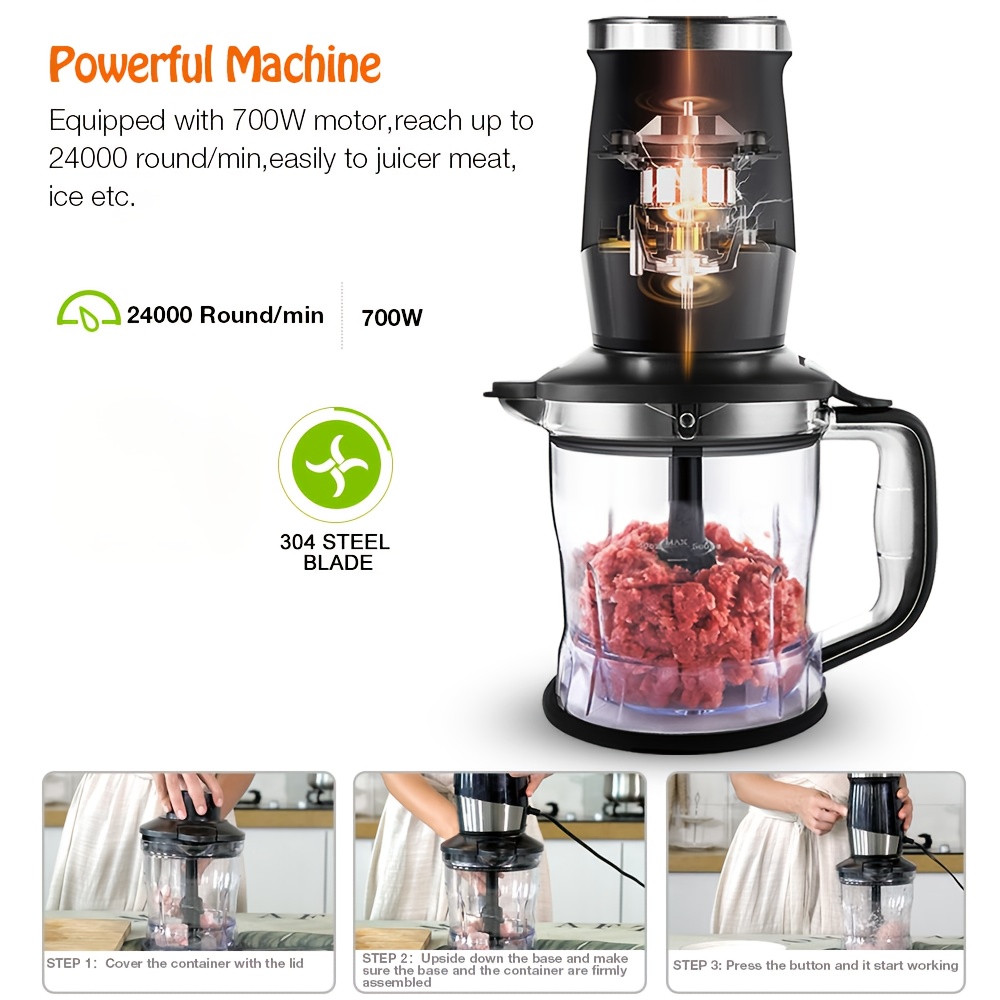 700w kraftfull 3 i 1 mixer matberedare och juicer med - Temu Sweden