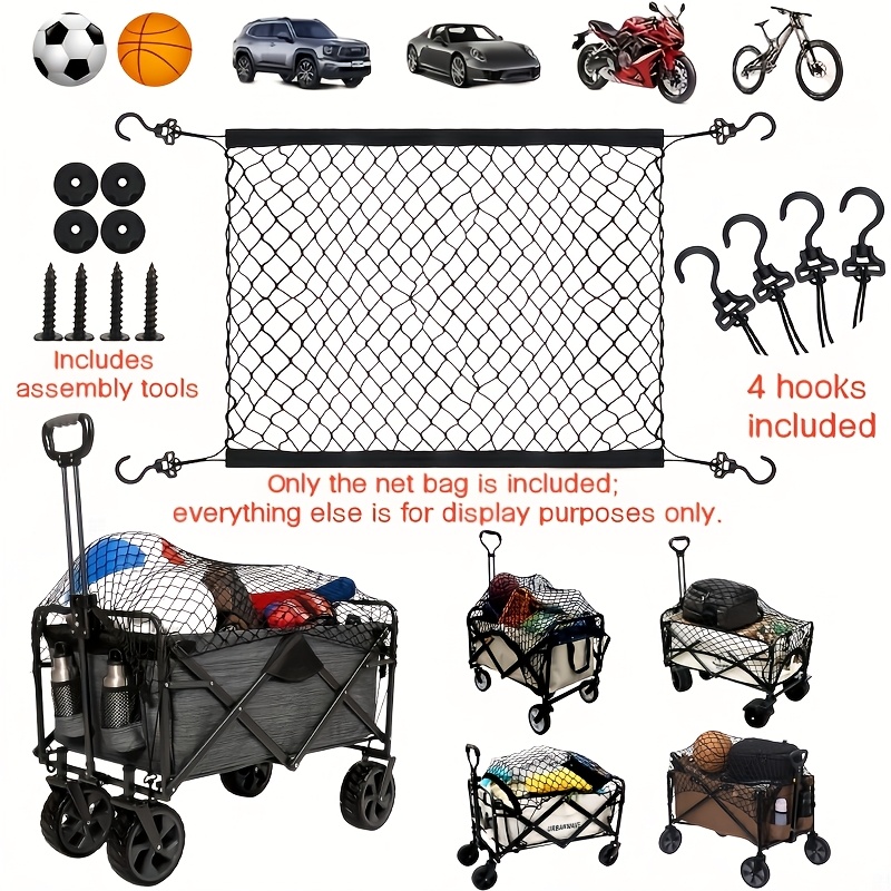 multi functional trolley net trolley cargo net trolley parts net durable nylon net suitable for   folding trolleys and handcarts 1  functional trolley net trolley cargo net garden cart accessories cargo net Product details 0