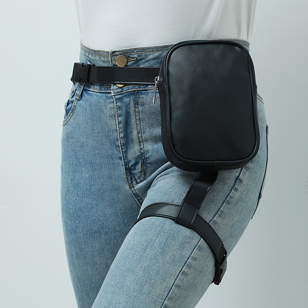 Leg Harness Bag Synthetic Leather Thigh Pouch Hip Belt Bag