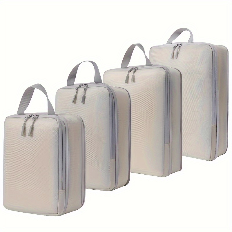 TEMU 4 Set Packing Cubes, Travel Luggage Organizers And Storage Packing Cubes