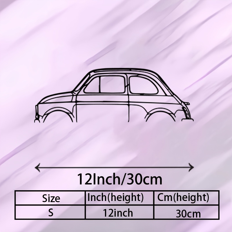 TEMU 1pc Of Vintage Retro Car Metal Wall Art, A Mural Statue Perfect For Decorating Garages, Gardens, And Outdoor Fences, Making It An Ideal Gift For