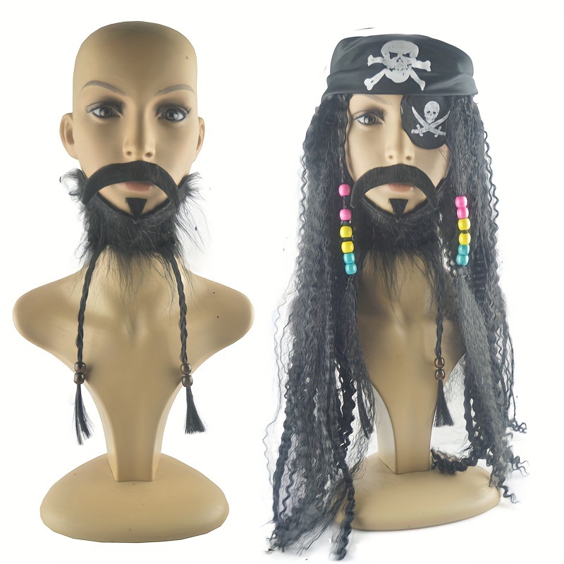 

1 Set, Beard, Braid Styling Accessories, Carnival Party Pirate Styling Accessories