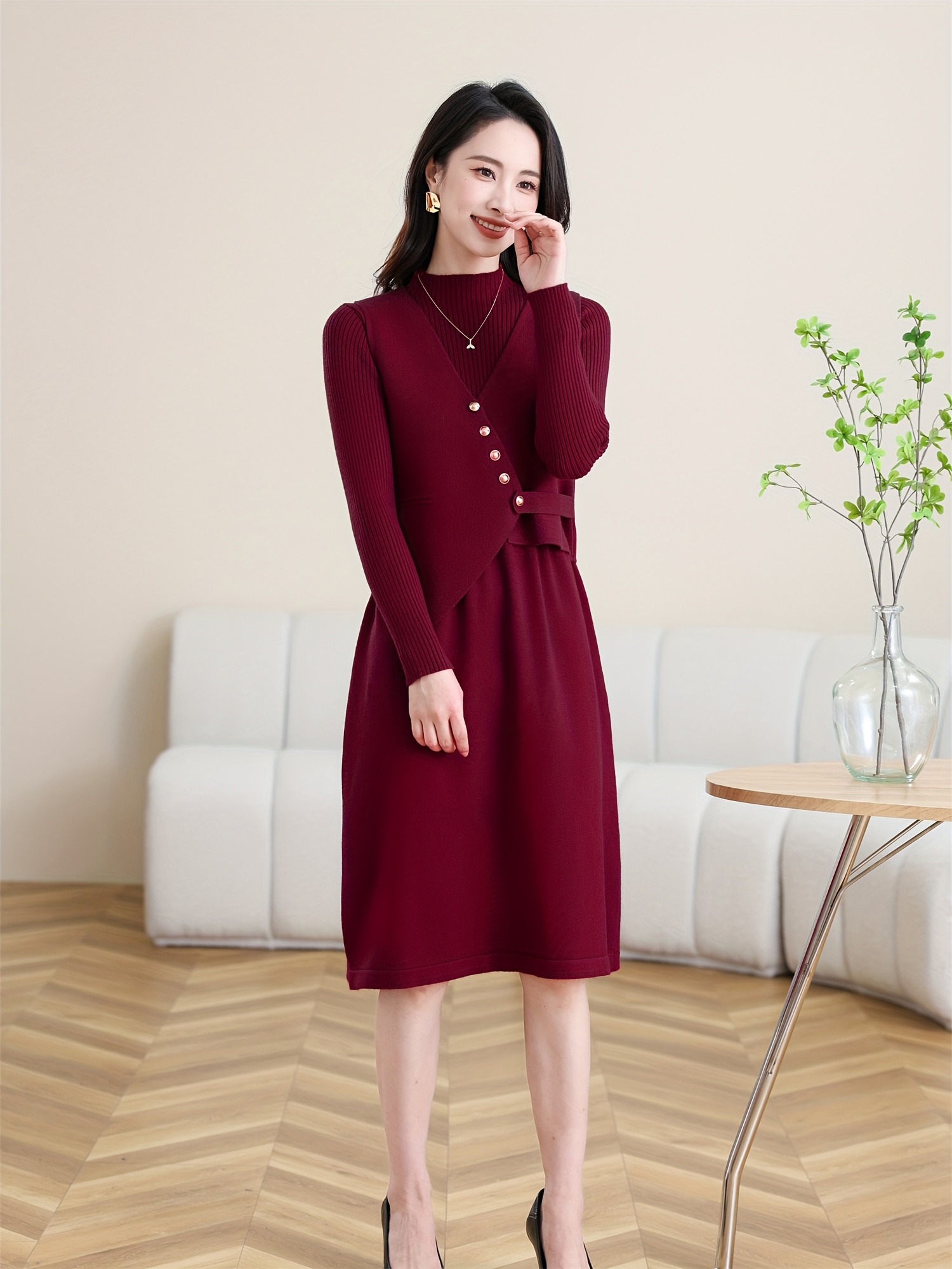 elegant womens two piece set autumn winter new release - Temu Mauritius