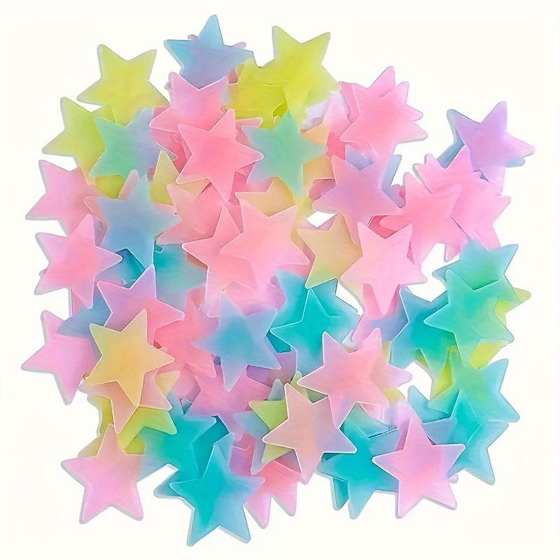 

200 Pieces Of Luminous Stars, Fluorescent Wall And Ceiling Star Stickers, Make The Bedroom Twinkle Like The Night Sky, Bedroom Decoration, Home Decoration