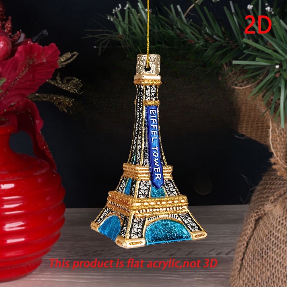 

1pc 2d Acrylic Christmas Tree Decorations, Christmas Acrylic Decorations, Christmas Gifts