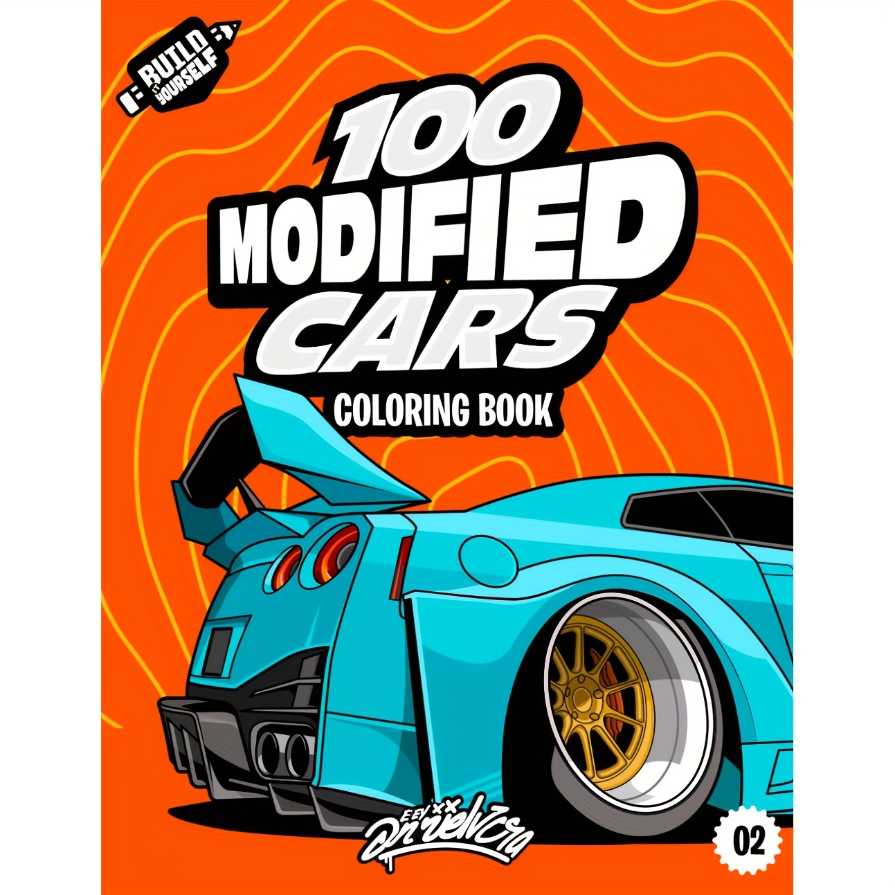 

Cars Coloring Book - 22 Pages Of Fun Car Adventure, White Paper For Teens And Adults, Winter, New Year