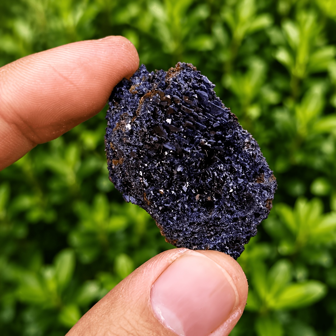 TEMU 1pc -violet Gradient Gemstone, Blue And Purple Iridescent Mineral Stone, Collector-level Mineral Specimen Decorative Piece, Planter Aquarium