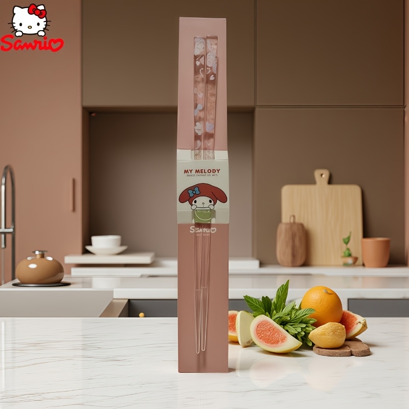 Chopsticks Cartoon Cute Cinnamoroll My Melody Beautiful Acrylic Chopsticks Convenient And Easy To Carry Chopstick Gift