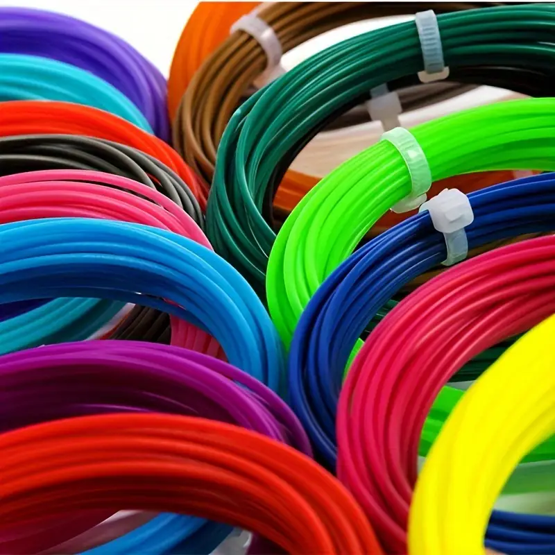 special consumables for 3d printing pens printing pen filament diameter 1 75mm 10 colors 50 meters non repeating colors bright colors safe non irritating odor non clogging smooth details 1