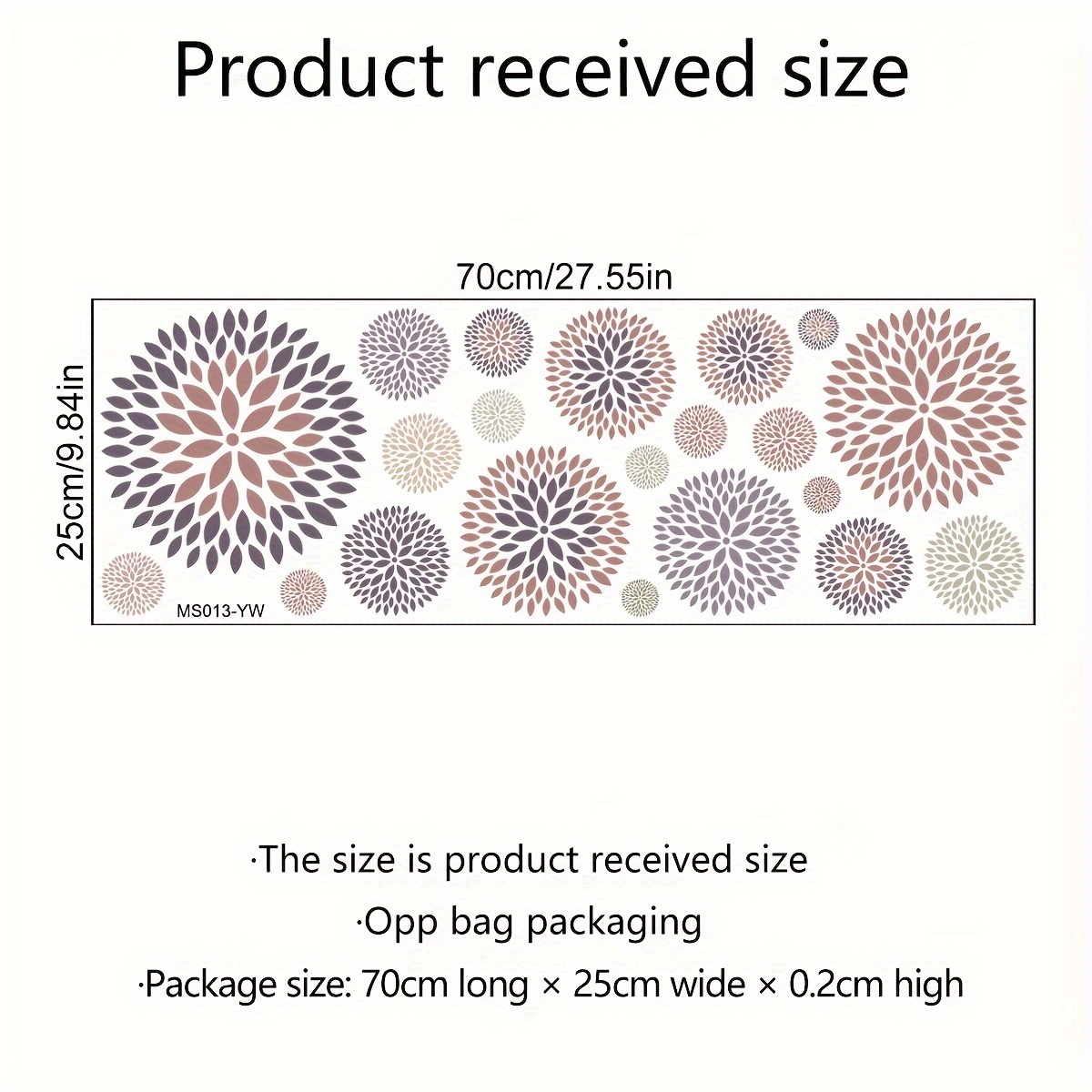 Boho Wall Stickers, Circle Wall Stickers, Living Room Bedroom Decoration Wall Decals, Self-adhesive Sticker, Removable Circle Watercolor Decal