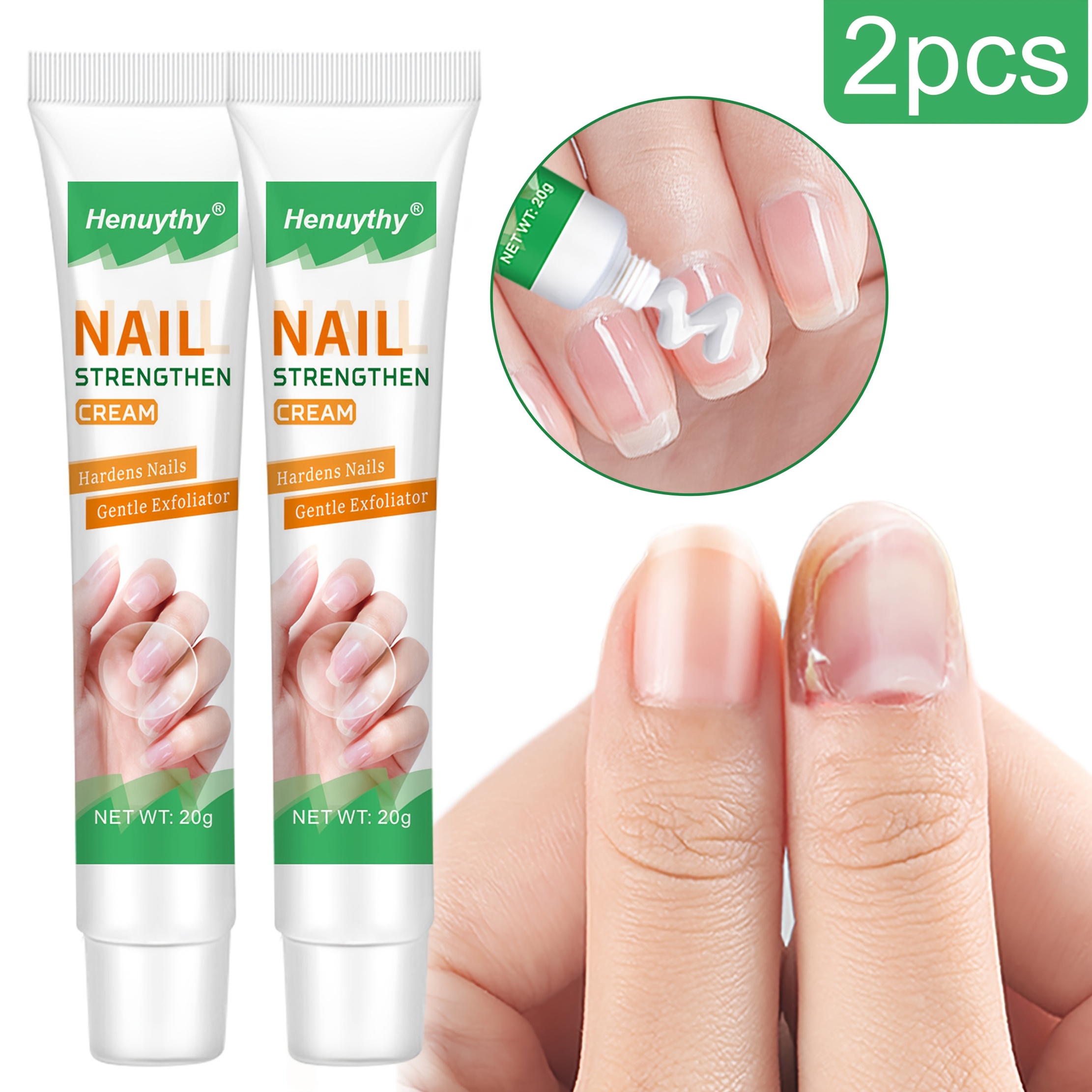 TEMU 2pcs Strengthener For Uneven Nails, Stop From Chipping And Peeling, Nail Care Products, & Shiny Nails, Cuticle Cream