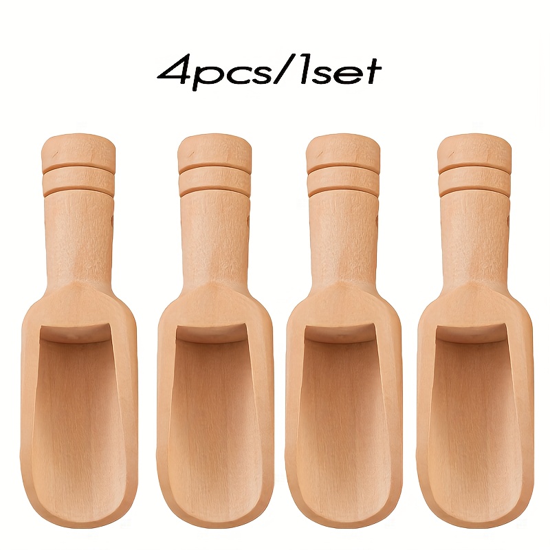 E-shop 4 Exquisit gefertigte natürliche Lotus-Holzlöffel, geruchlos mit glatter Textur natürlichem Holzduft. 5,5 g/0,194 oz pro Stück, in natürlicher