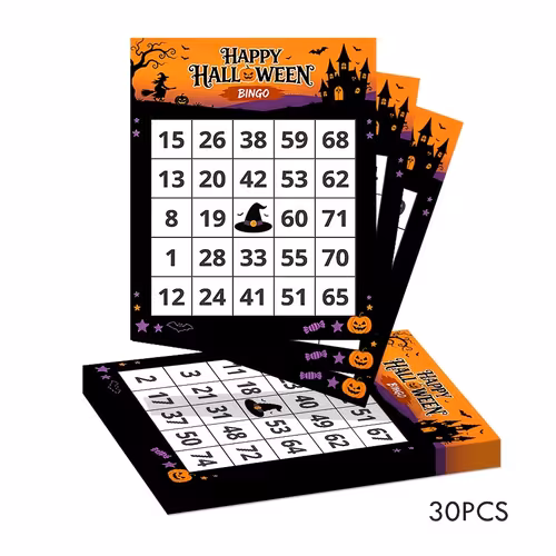 Bingo Games Cards 30pcs Party Favors