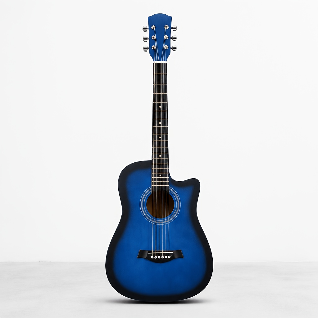 38 Inch Basswood Acoustic Guitar&comma; Portable w...