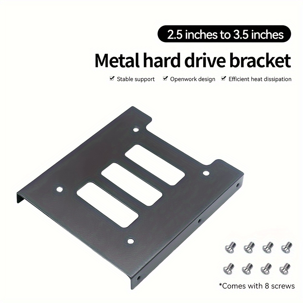 2 5 inch solid state drive to 3 5 ssd drive metal stand for desktop hard drive