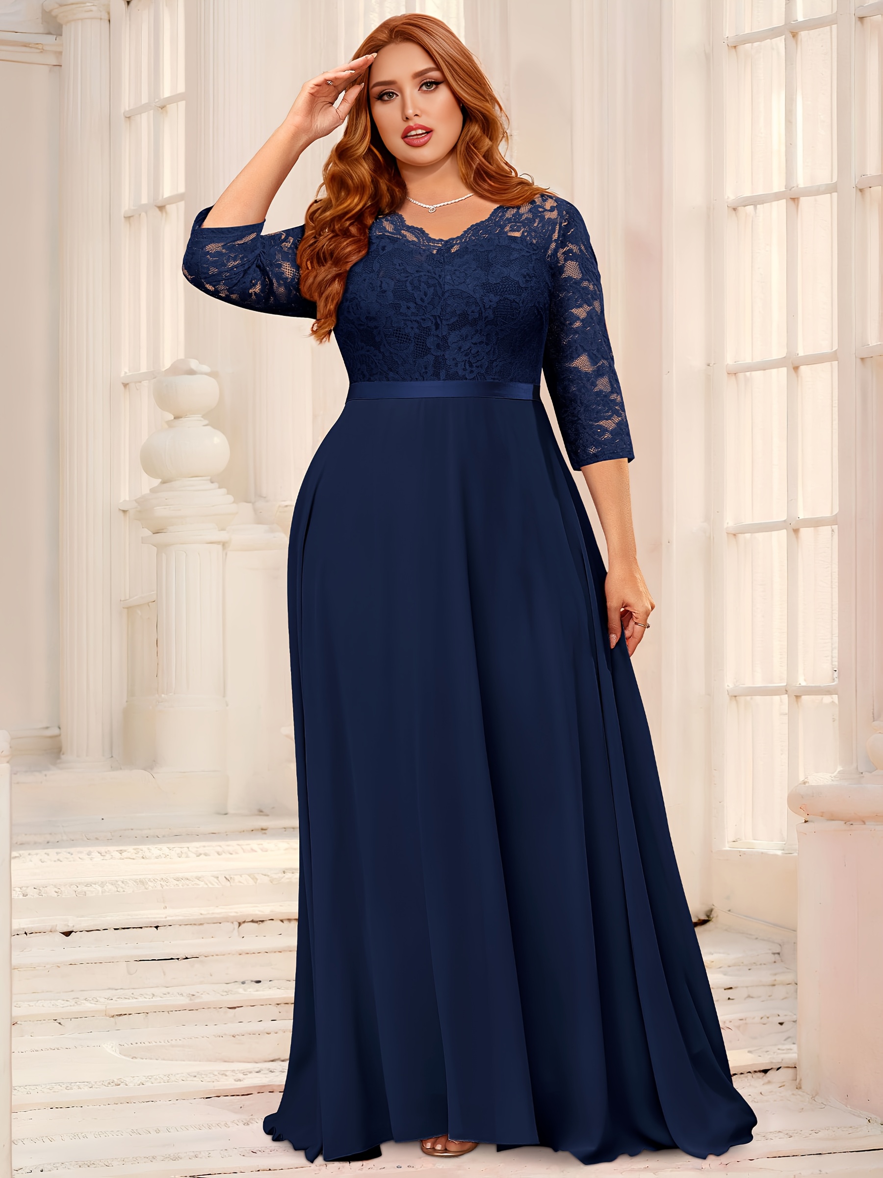 plus size p6114 womens formal plus size bridesmaid maxi Temu