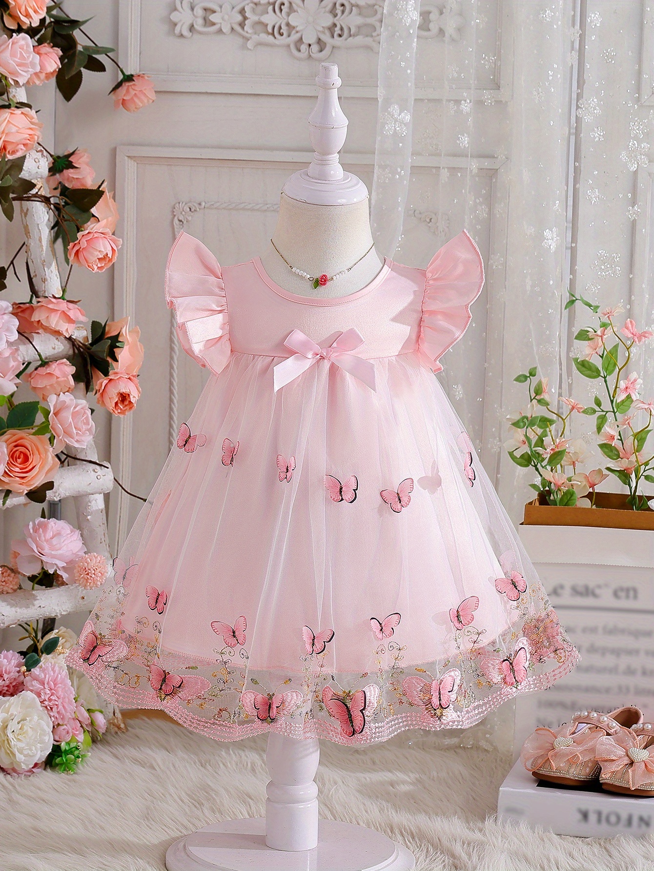 strapless open back dress Baby Girl Princess Lolita Birthday Dress