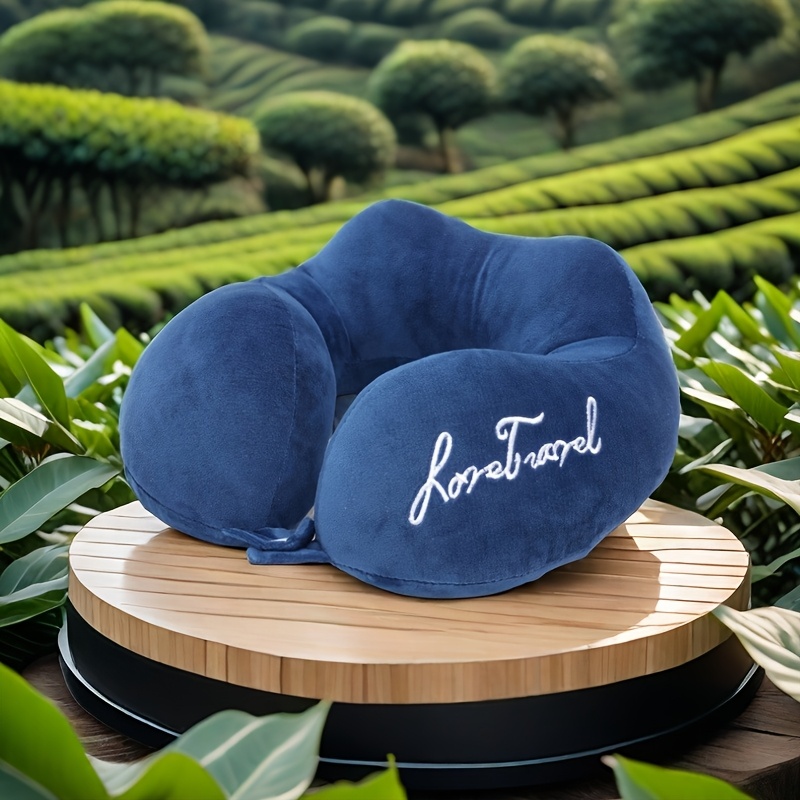 

U-shaped Travel Pillow, Portable Double Design, Neck Support For Driving And Airplane Use