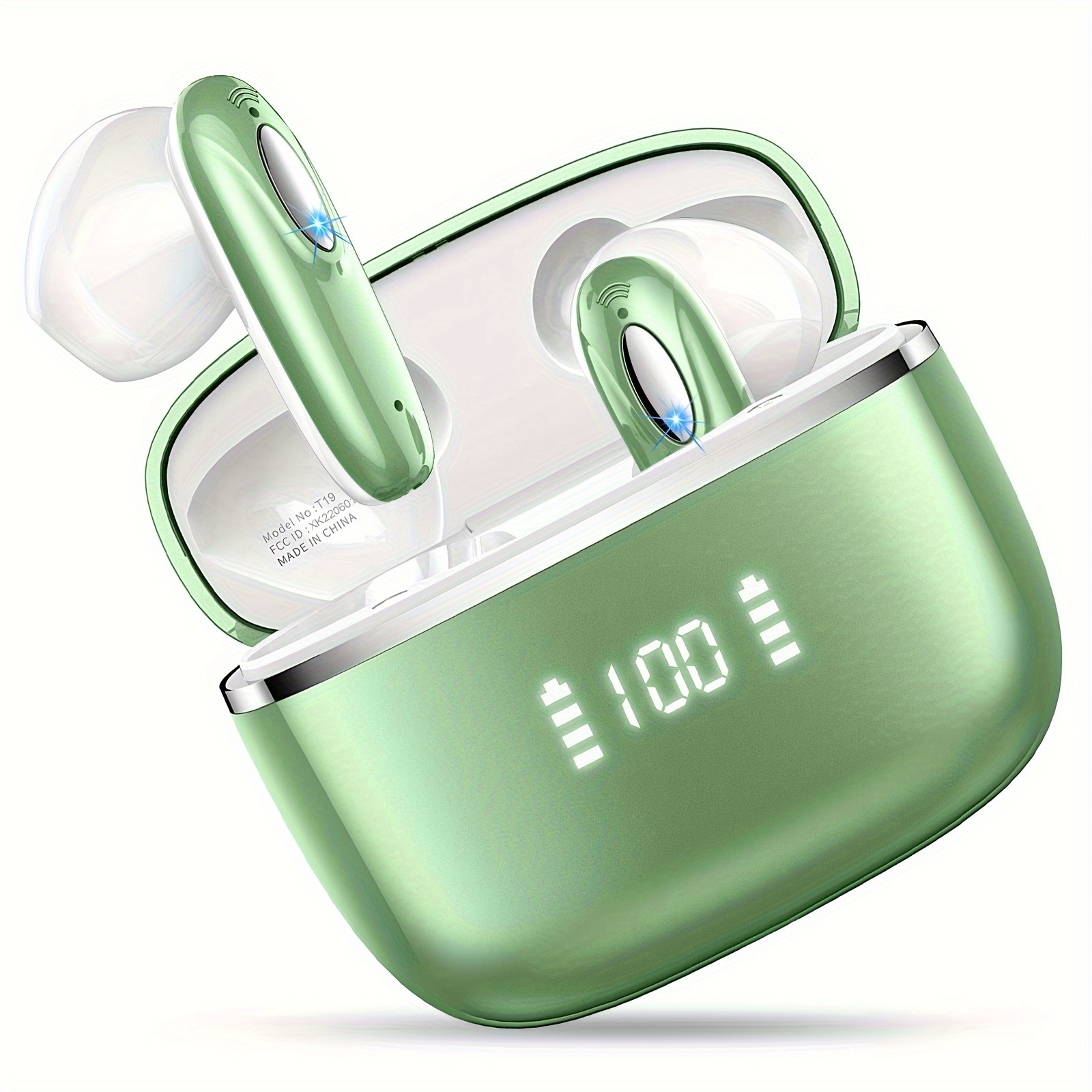 

T19 Wireless Earphones, 40h Bass Charging , Equipped Calls, Suitable For Ios Tv And