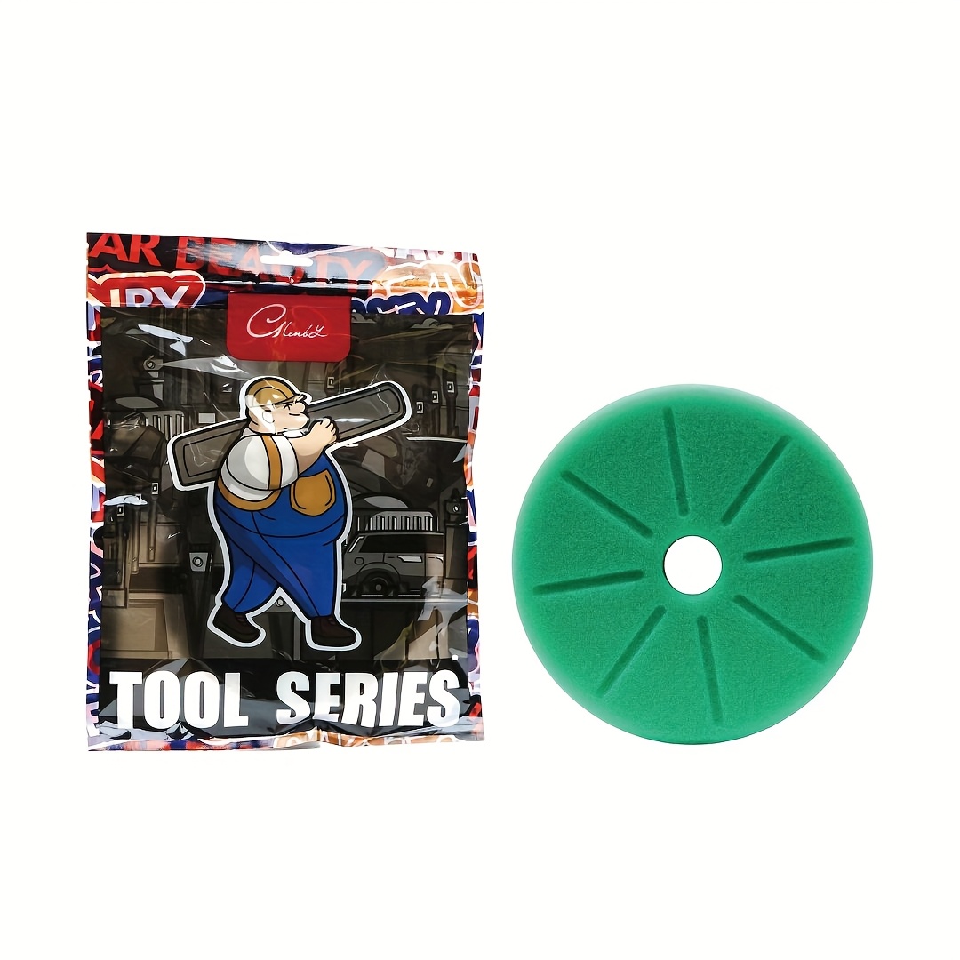 TEMU 1pc 5 Inch Sponge Buffing Pads Foam Polishing Pads Kit 6in Sanding Disc Wheels For Buffer Polisher Polishing Waxing