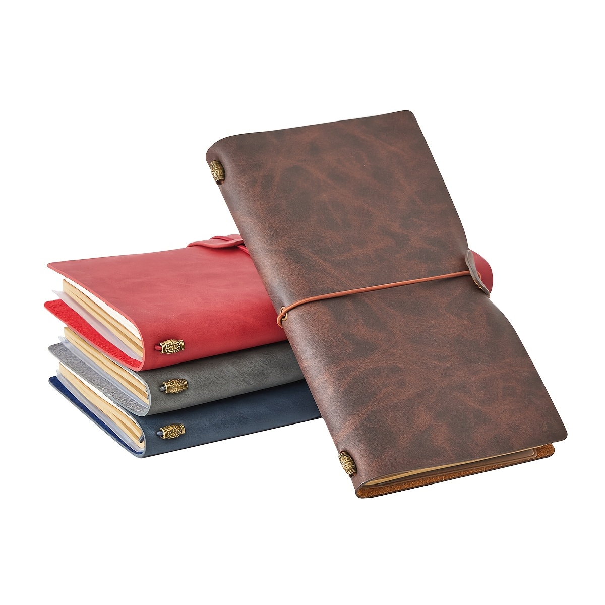 

Vintage-inspired Leather Journal - Refillable Notepad & Sketchbook, Travel & Inspiration, Ideal Gift For Men, Teachers, And Students