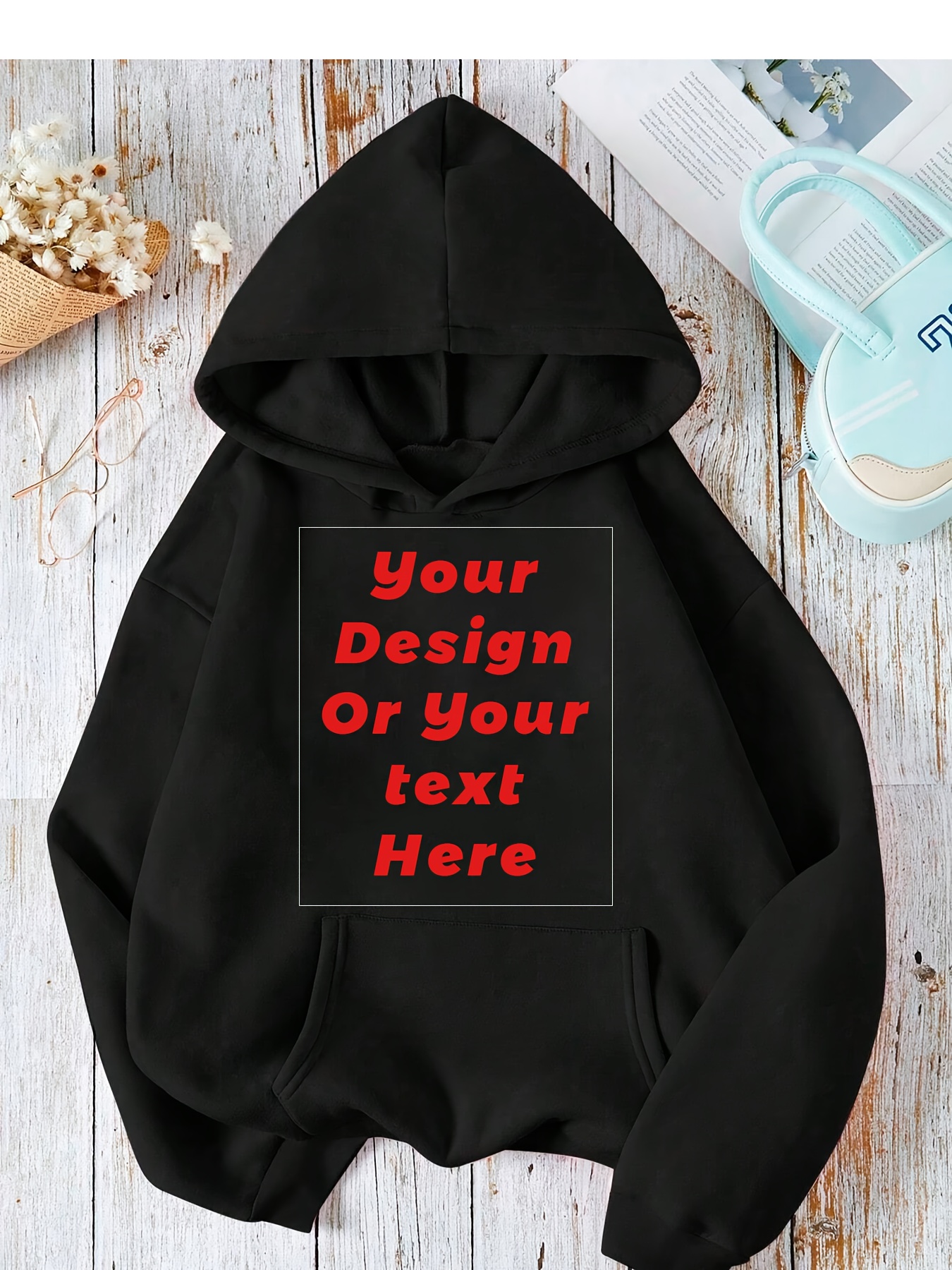 Cozy Fleece-Lined Women's Casual Letter Print Sweatshirt & Joggers Set - Machine Washable, All-Season Comfort