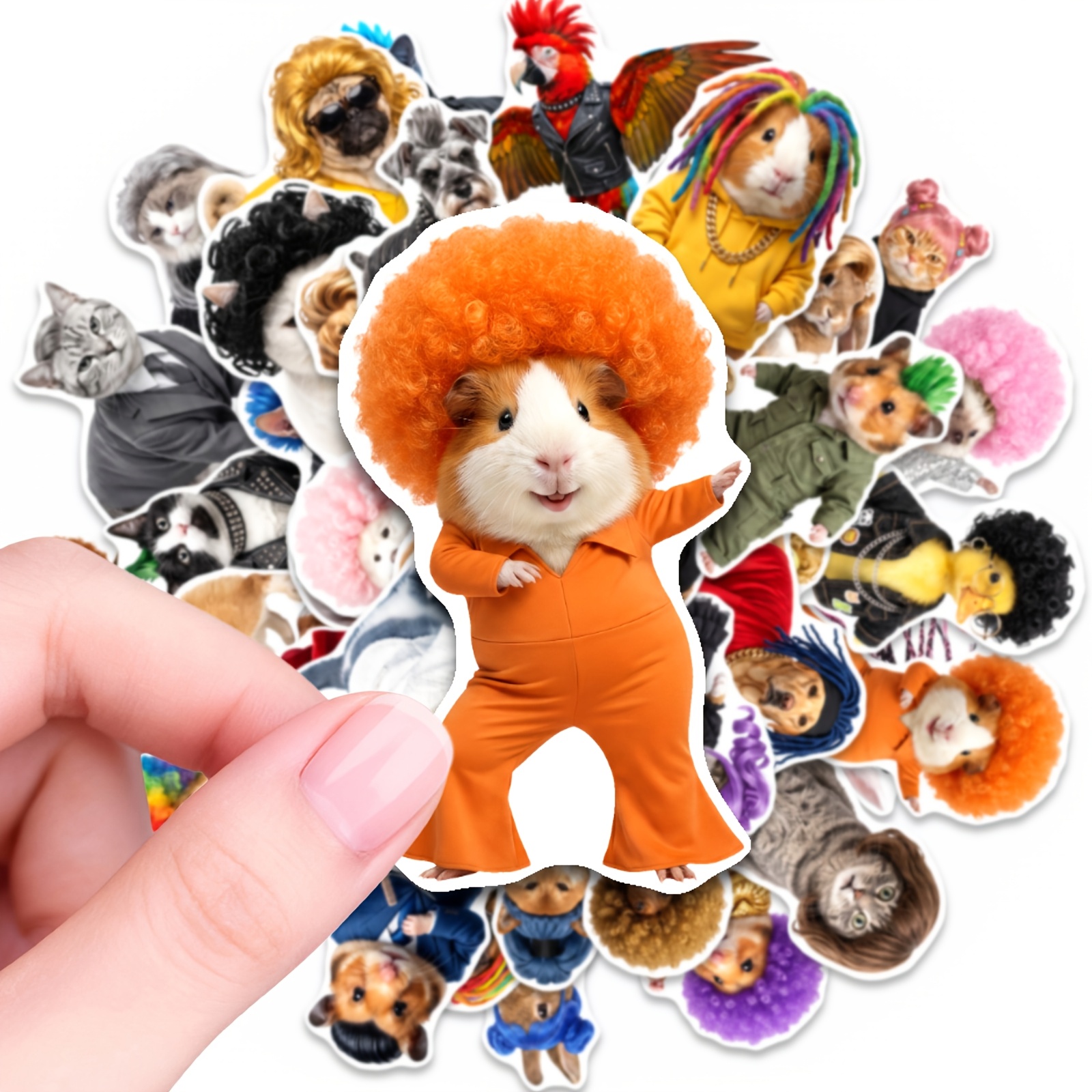 TEMU 50 Sheets Tony Themed Stickers, Pet Grooming Aesthetic Sticker Art, Applicable For Phone Cases, Notebooks, Laptops, Water Bottles, Scrapbook
