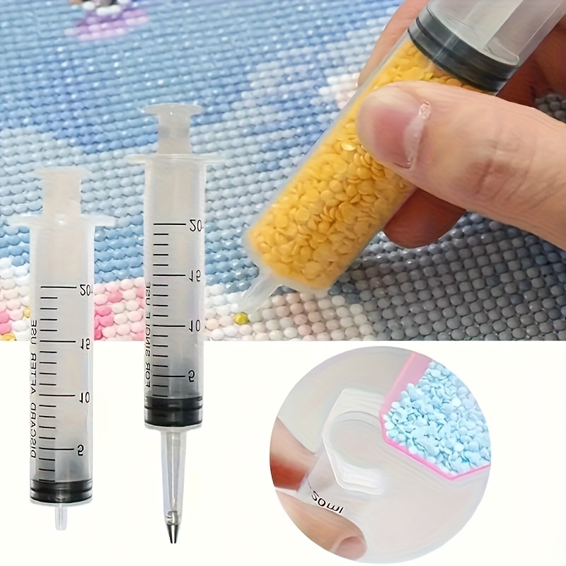 TEMU Diamond Painting Syringe - Style Drill Applicator, Precise Easy - To - Use Diy Craft Tool For