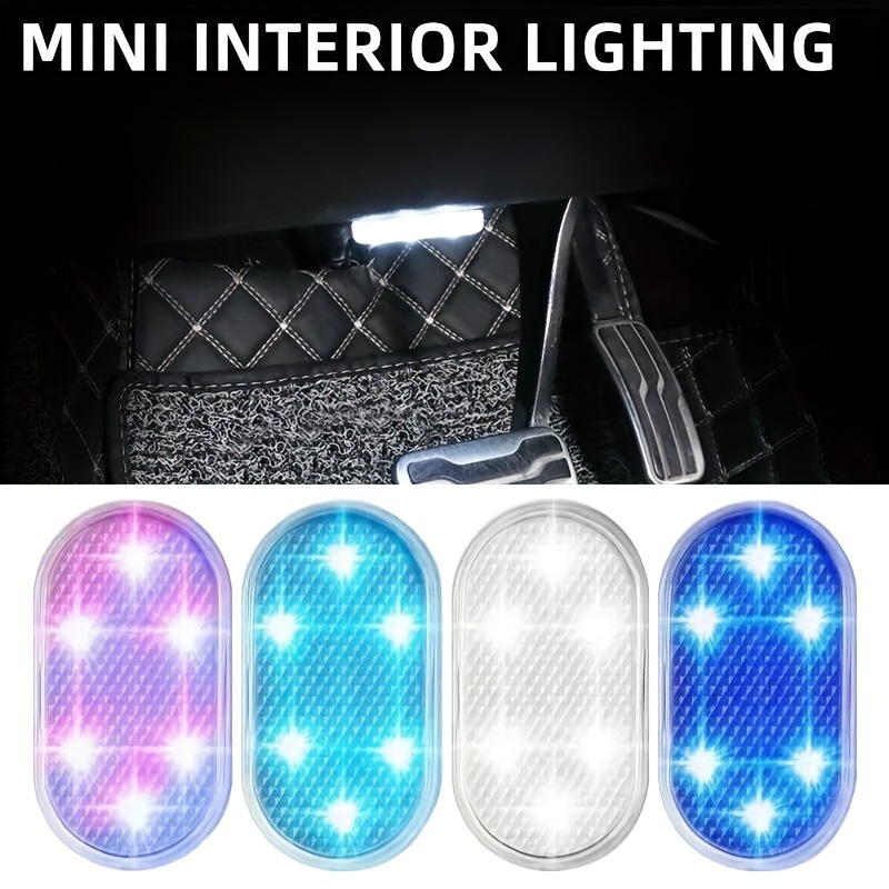 6 4 2pcs car interior ambient lights rgb footwell decorative lights magnetic led touch activated car lights usb powered suitable for sedans pickups suvs and   Product details 1