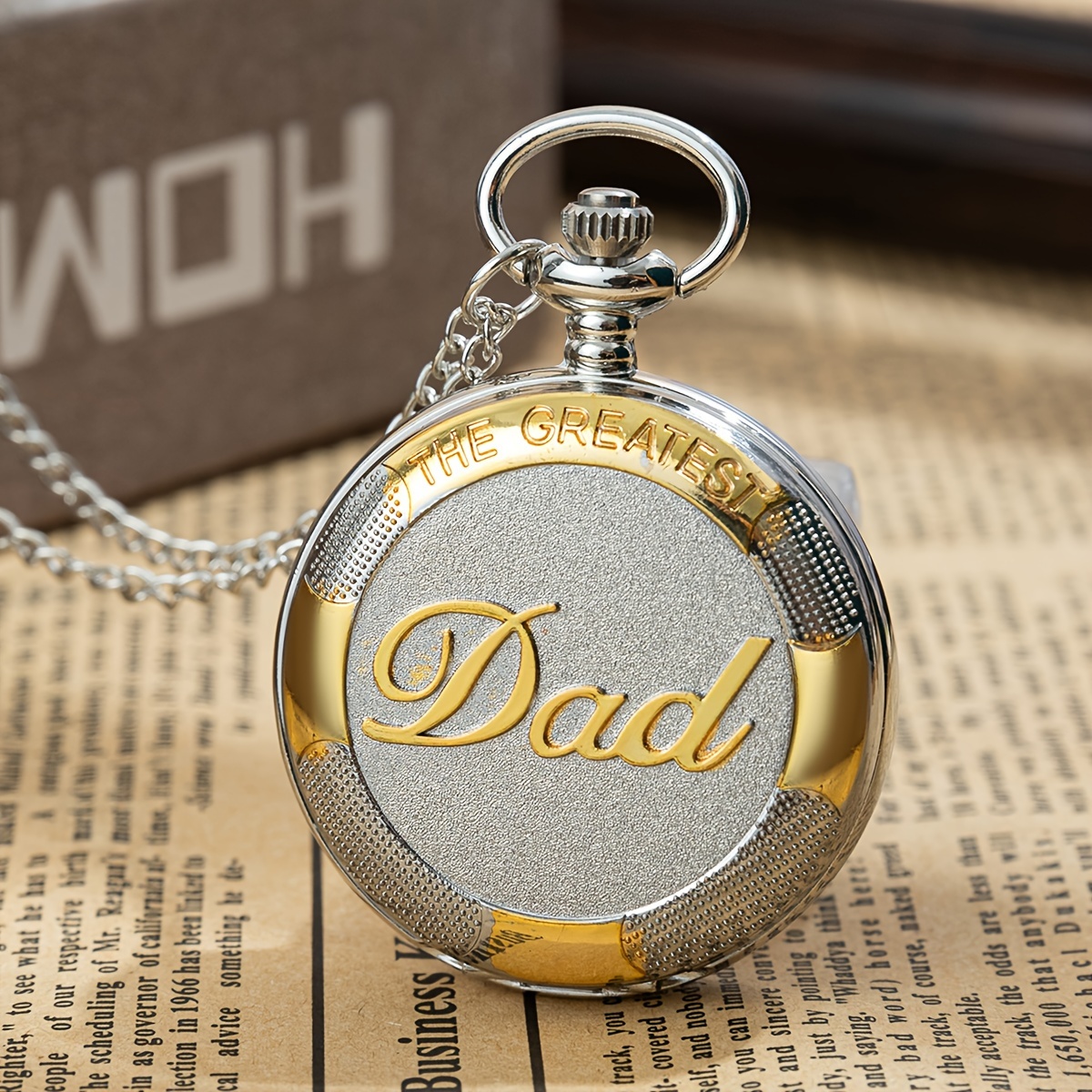 

World-time Quartz Pocket Watch For Men - Stainless Steel, Vintage Style With Electronic Movement - Perfect Father's Day Gift