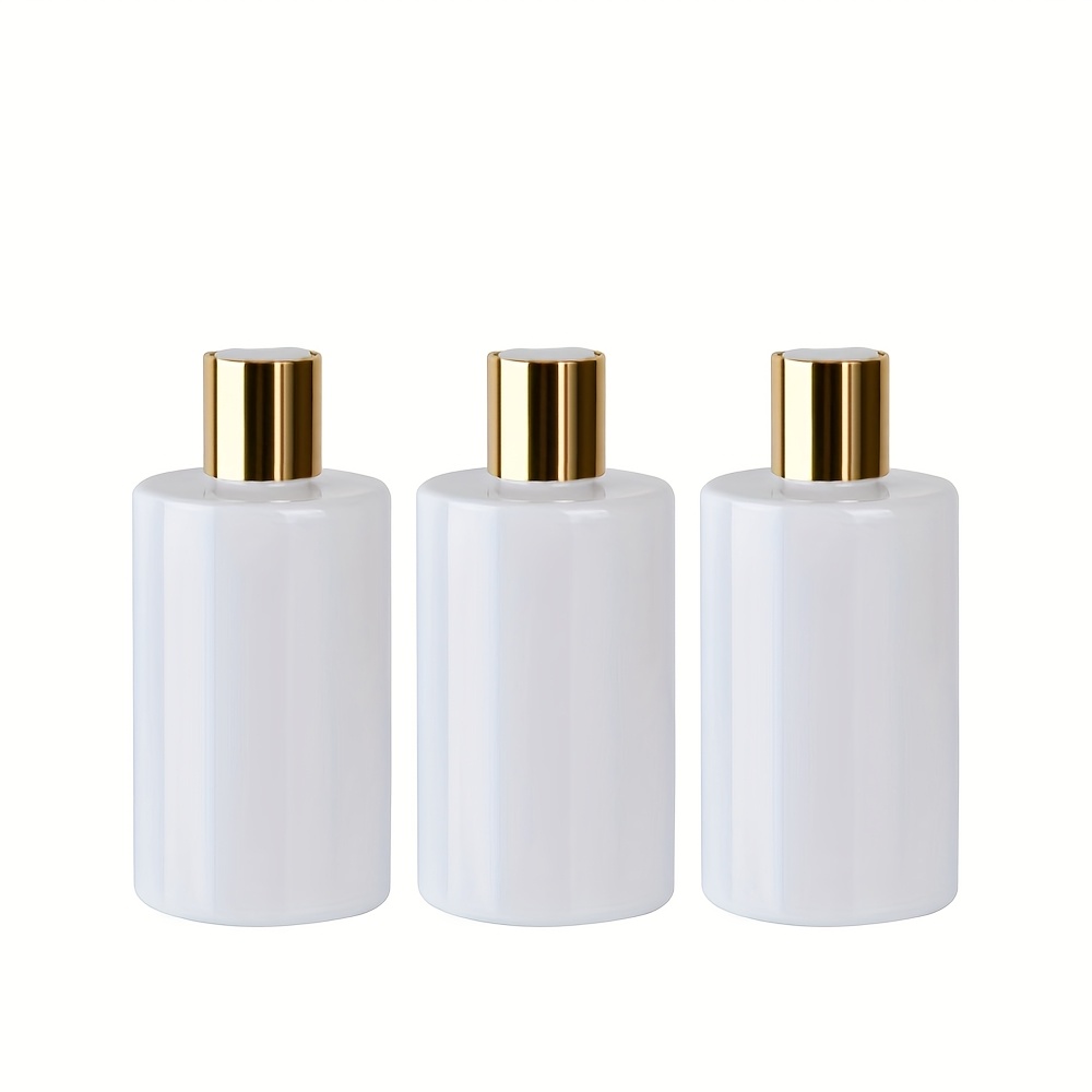 TEMU 1 Set 3pcs 250ml/8.45oz Bathroom Dispenser Bottles With , Exquisite Shampoo And Conditioner Dispensers Home Set, Easy Refill Shower Gel Lotion