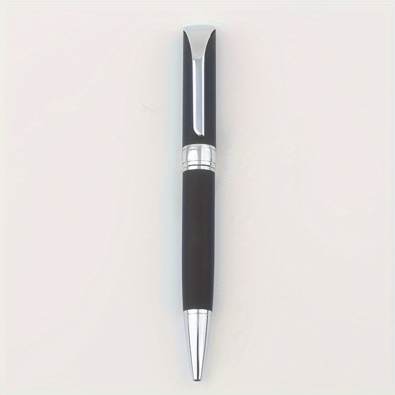 1pc Rubber Wrapped Metal Ballpoint Pen With Of Twist Style Gift Pen