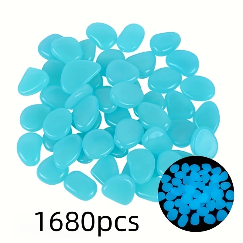 TEMU 1680pcs/bag Of Colored Luminous Stones, Weighing 0.52 , With A Single Diameter Of 0.197 Inches, Suitable For Indoor And Outdoor Decoration.