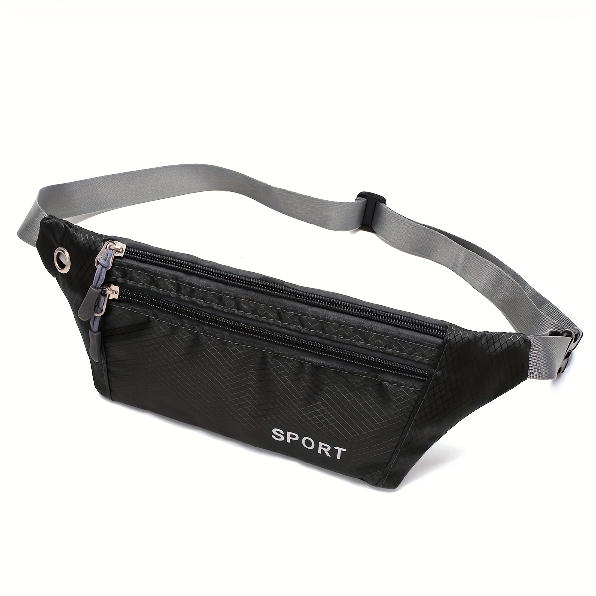 TEMU Riñonera para hombre, bolsa casual para teléfono móvil, riñonera de lona para mujer, riñonera pequeña para correr, riñonera deportiva