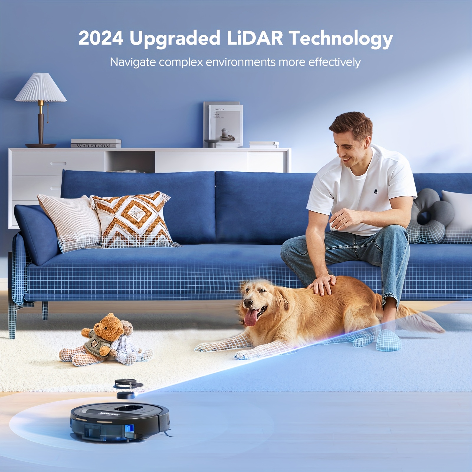 Lubluelu L20 Ultra, 3in 1 Robot Vacuum And Mop 5500Pa Super Suction, New Robot Vacuum Cleaner, 120 Mins, Breakpoint Recharge, Precise Navigation, Smart Cleaning, 5 Maps, 30 No-go Zones, Smart APP Control, Vacuum Cleaner For Home, Robot Vacuum Cleaner With Docking Station, Robot Mop Vacuum, Vacuum Mop, Vacuum And Mop Robot