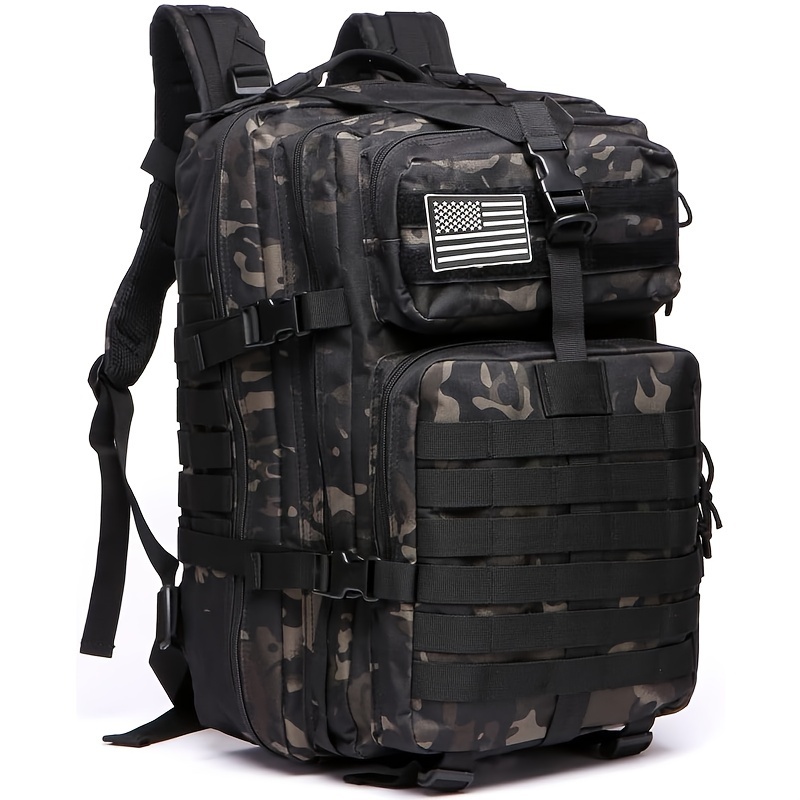 45l portable backpacks molle army outdoor hiking trekking rucksack