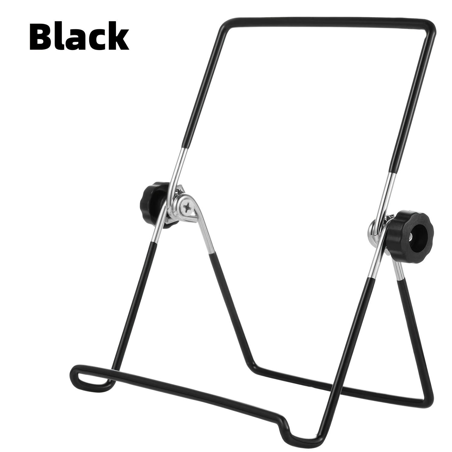TEMU Présentoir à tableaux réglable en fer, chevalet pliable pour tablette, support pour cadres photo, livres de recettes, iPad