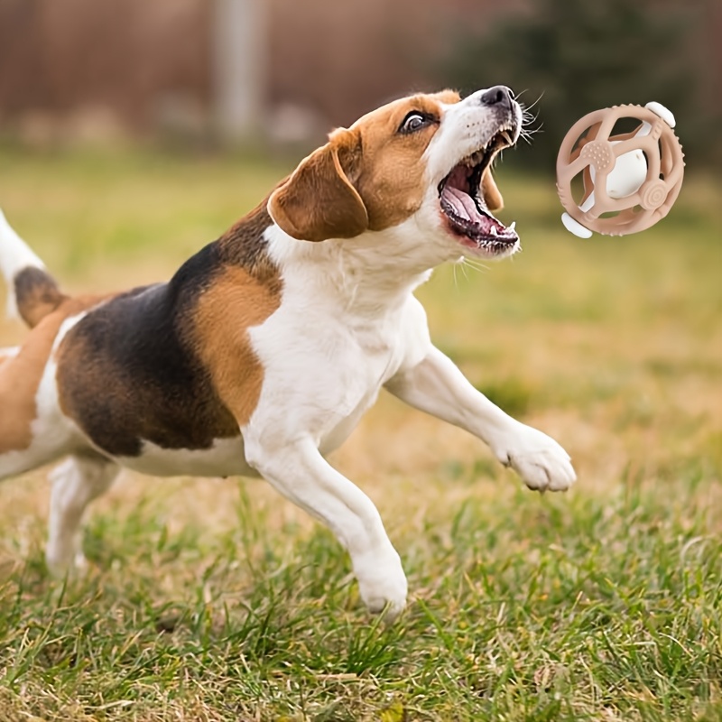 Interactive Pet Bell Ball - Bouncing, Chew-Resistant Self-Toy for Cats and Dogs, Training & Playtime Fun with Multiple Colors Available