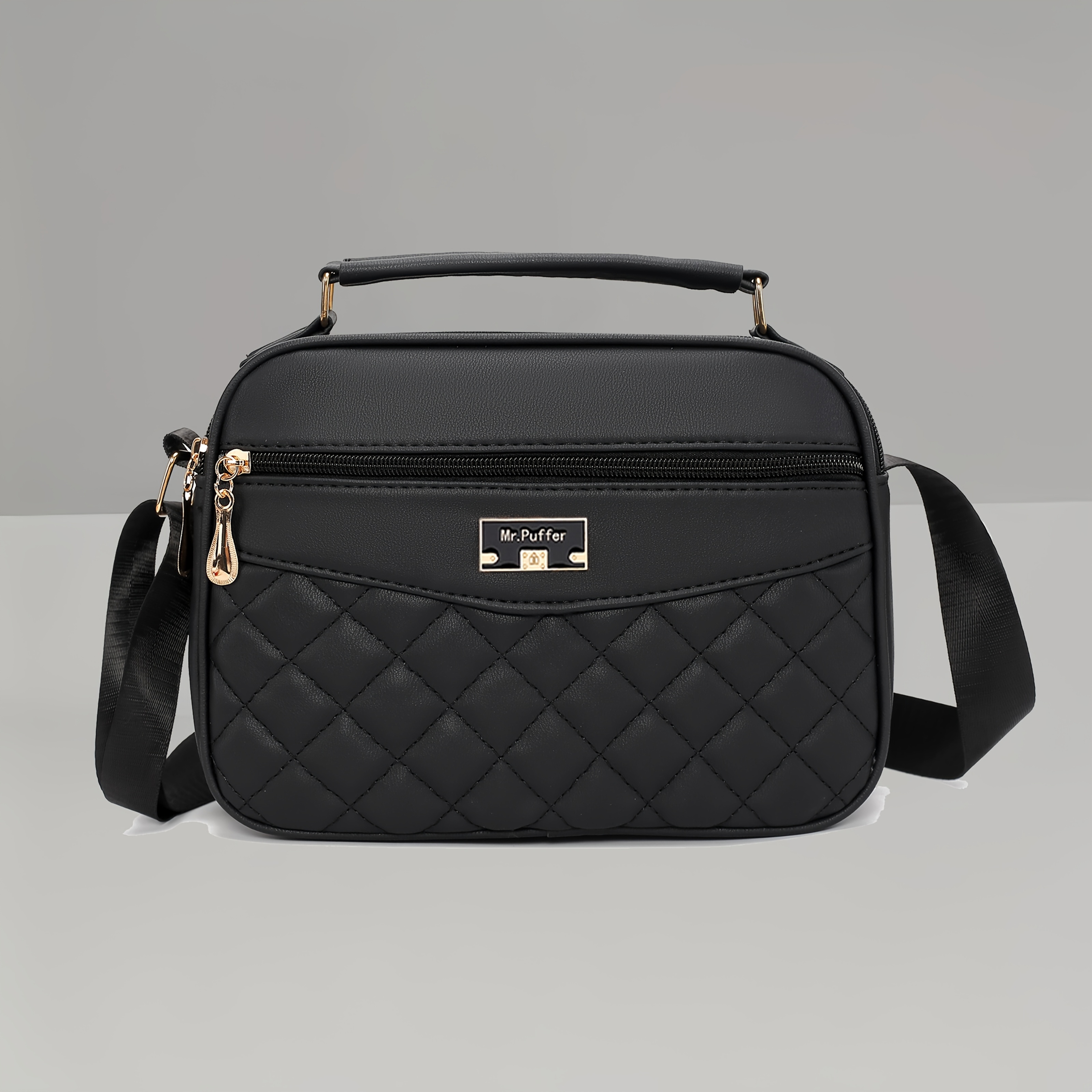 Image of Fashion Crossbody Bag For Women; Versatile Single Shoulder Bag With A Lattice Pattern For Mobile Phone And Coin Purse; Suitable For Middle-aged Mothers