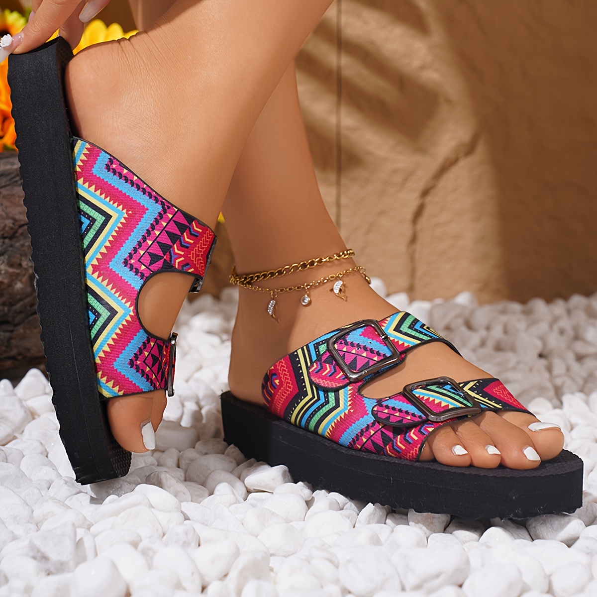 Thick Sole Nice Ladies Slippers Women's Summer Flat Bottom