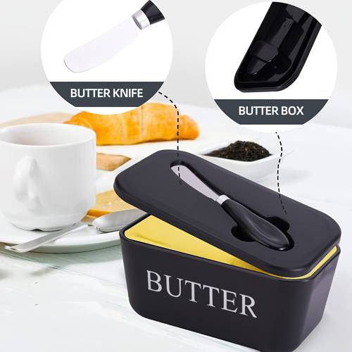 1 set of elegant with lid easy to clean butter keeper butter container freezer safe easy to suitable for home weddings camping parties outdoor activities