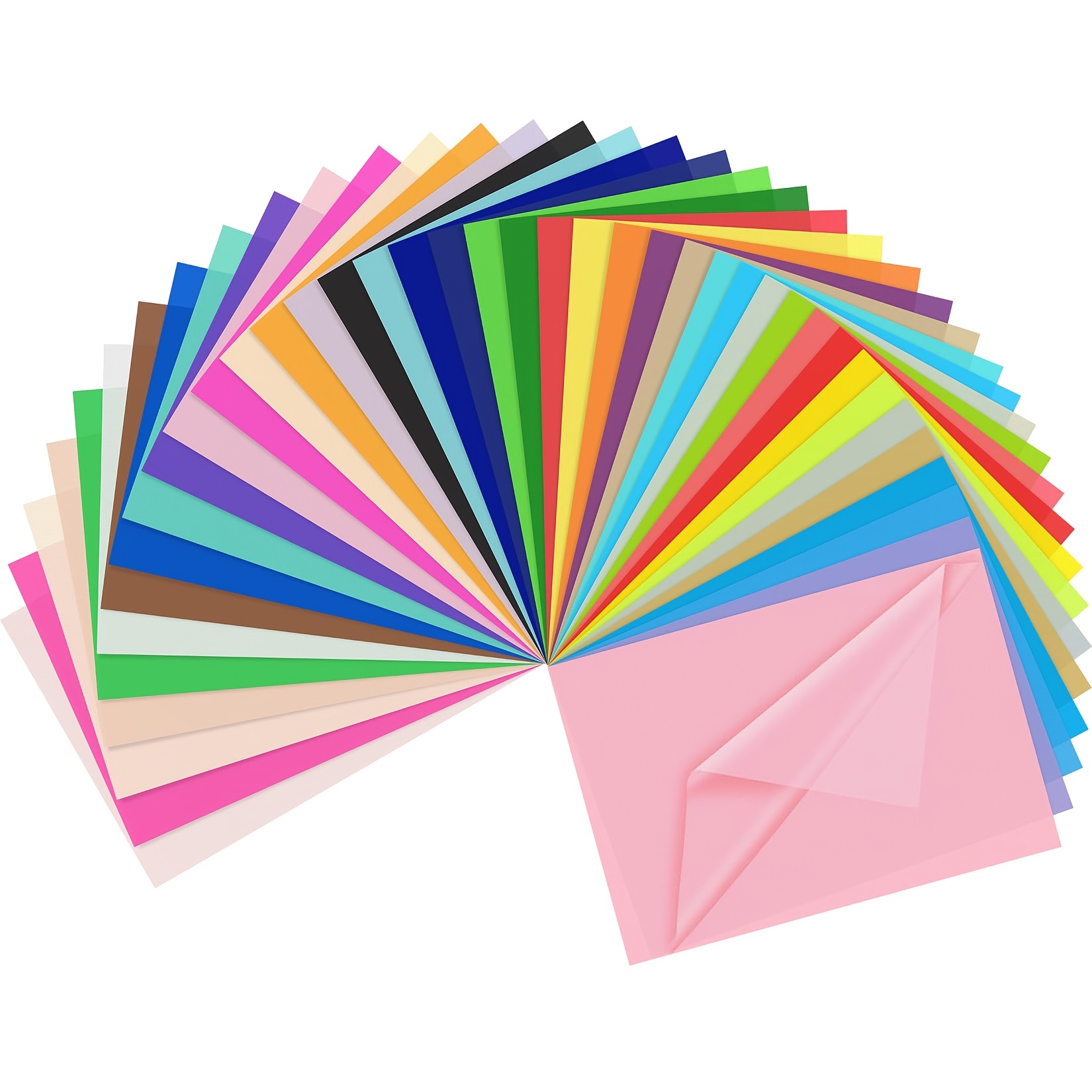 Image of 480 Sheets Of Tracing Paper In Colors, 40 Types Of Colored Wrapping Paper, 20x29 Cm Wrapping Paper, Suitable For Birthday Parties, Festivals, Weddings, Crafts, And Decorations