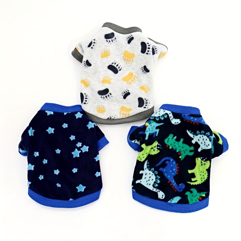 TEMU 3pcs Vêtements pour Chiot Chat Sweat à Capuche Doublé Polaire Chien Chat Adapté aux Chihuahua, Yorkshire Terrier, et Autres Chiens Ultra-Petits