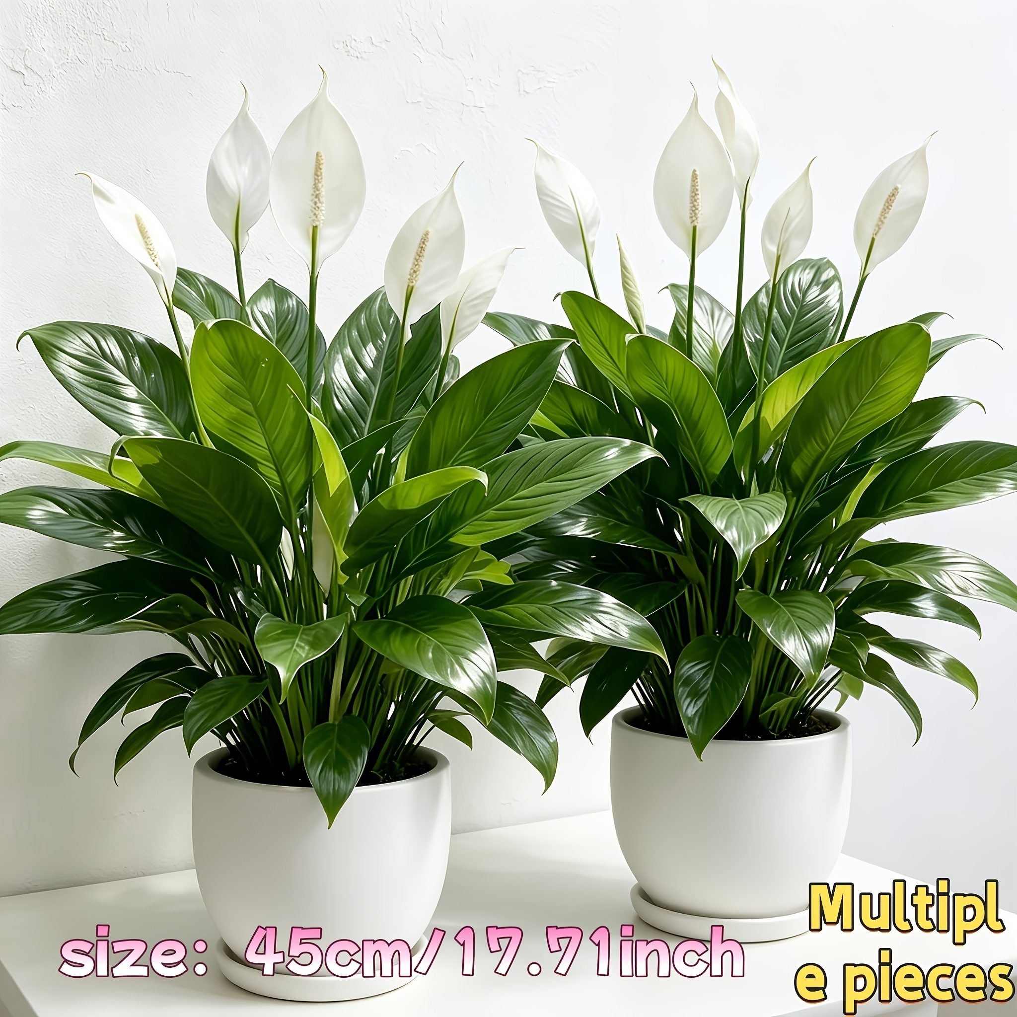 TEMU 3pcs High-quality Large Lily Fake Plants, Maintenance-free, Home And Hotel Decor - No Watering Needed, Suitable For Christmas, Thanksgiving,