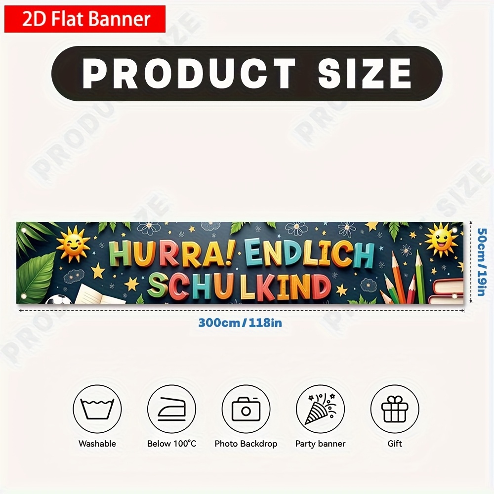 E-shop 2D Flach, 2D Flach, . 2D Flach Banner, Deutsch "Zurück zur Schule"/Einstiegs Hintergrund Dekorationsbanner Zugflagge, Präsentiert mit bunten