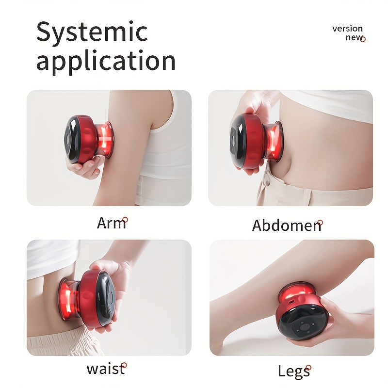 intelligent vacuum cupping massager with electric heating usb rechargeable lithium battery oil infused for home use and small gifts details 0