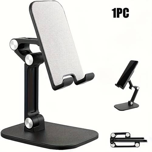 desktop cell phone holder foldable desk portable cell phone holder angle height adjustable phone holder compatible for 4 7 inch 10 inch smartphone ipad
